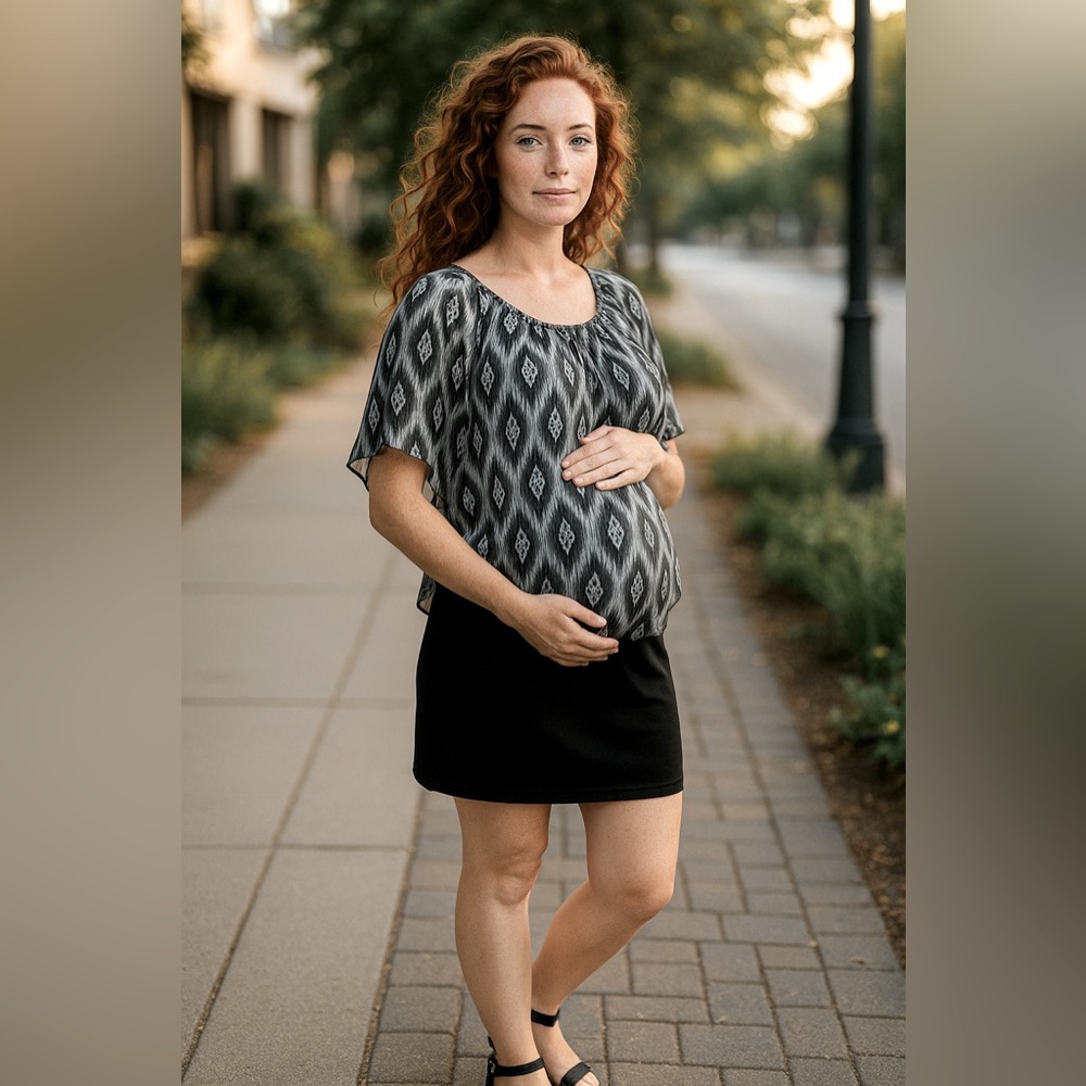 Cupcake Cafe Maternity Wear Top